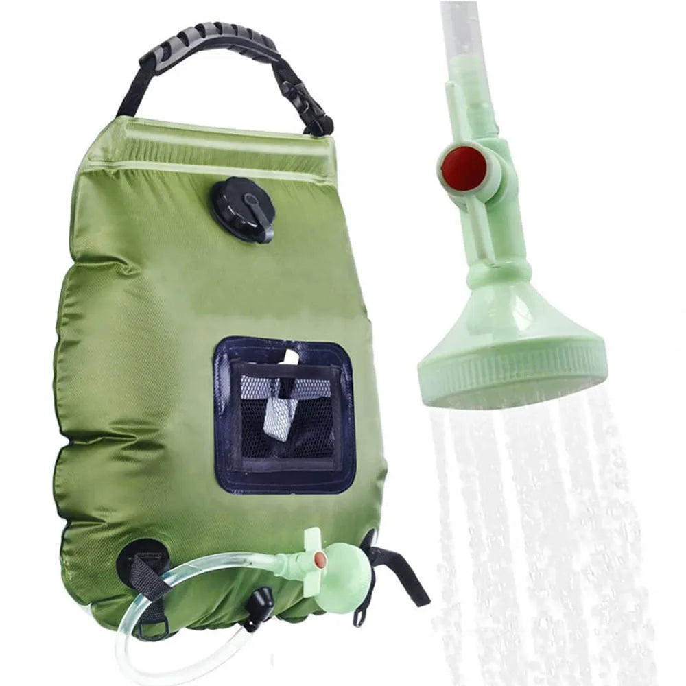 Purilite Select Solar Shower Bag 20L | Portable Outdoor Solar Heated Camping Shower