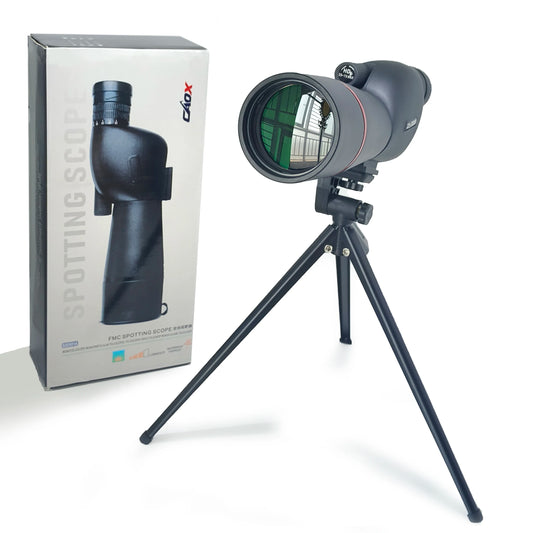Purilite Select 25-75X High Power Zoom Monocular Telescope with 60mm Objective Lens, Phone Adapter and Tripod for Bird Watching, Camping and Outdoor Viewing