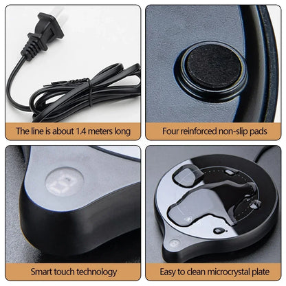 Purilite Select | Smart Cup Warmer Heating Coaster with 5 Temperature Levels & Auto Shut-Off