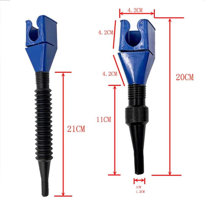 Purilite Select Telescopic Fuel Funnel Portable Foldable Oil Transfer Funnel for Engine Oil, Gasoline, Automotive, Garage, and Household Use