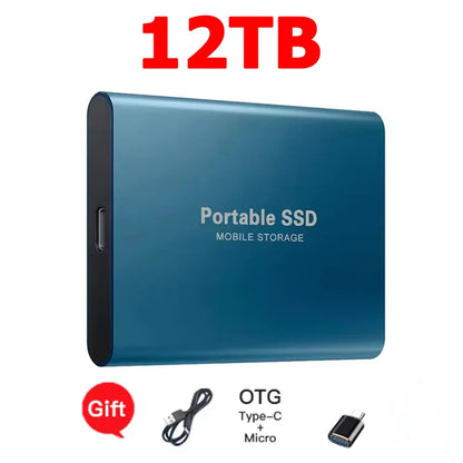 Purilite Select 16TB Portable SSD USB-C External Solid State Drive | High-Speed USB 3.1 Storage Drive for Laptop, Desktop, Mac & Android File Backup