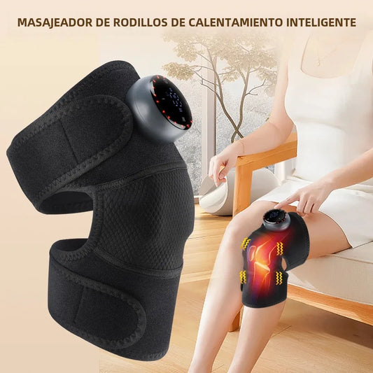 Purilite Select HeatPulse™ 5-Gear Electric Knee & Joint Massager – Intelligent Warm Compress & Vibration Therapy for Knees, Shoulders, and Neck