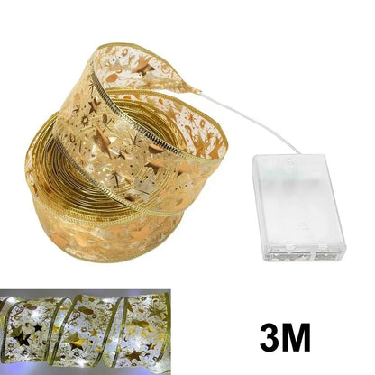 Purilite Select Christmas Ribbon Fairy Light – DIY Bow String Lights for Tree Ornaments & Holiday Home Décor (2025 Collection)