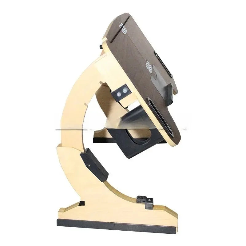 Purilite Select Adjustable Wooden Laptop Stand Portable Foldable Bed Desk for Notebook, Tablet, Reading, and Workstation Use - PuriLite
