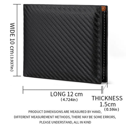 Purilite Select Carbon Fiber Short Wallet for Men