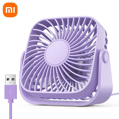 Purilite Select – USB Mini Desk Fan with 360° Rotation &amp; 3-Speed Cooling