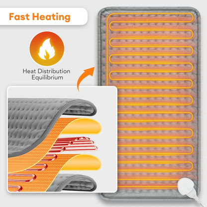 Purilite Select™ Electric Heating Pad for Back and Legs