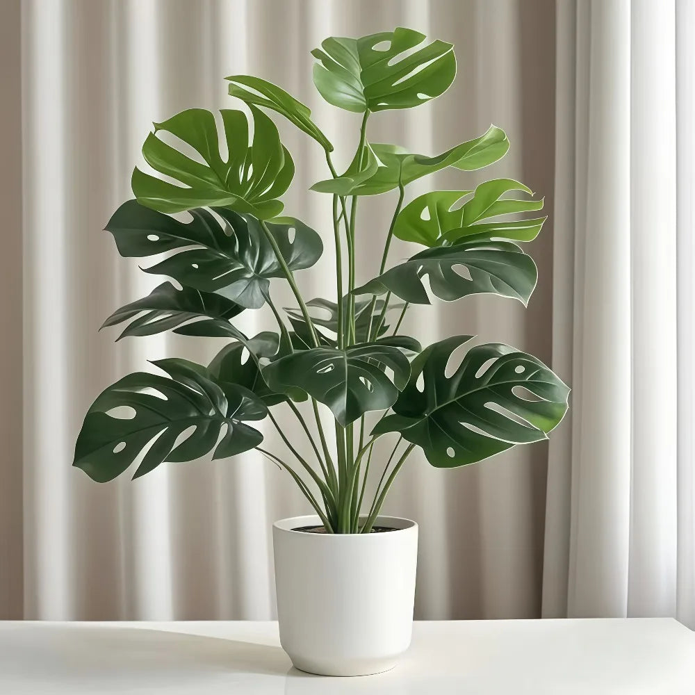 Purilite Select Artificial Monstera Tree 60–112CM Indoor Decorative Plant – Realistic Tropical Palm Leaves for Home, Office, and Garden Decor - PuriLite
