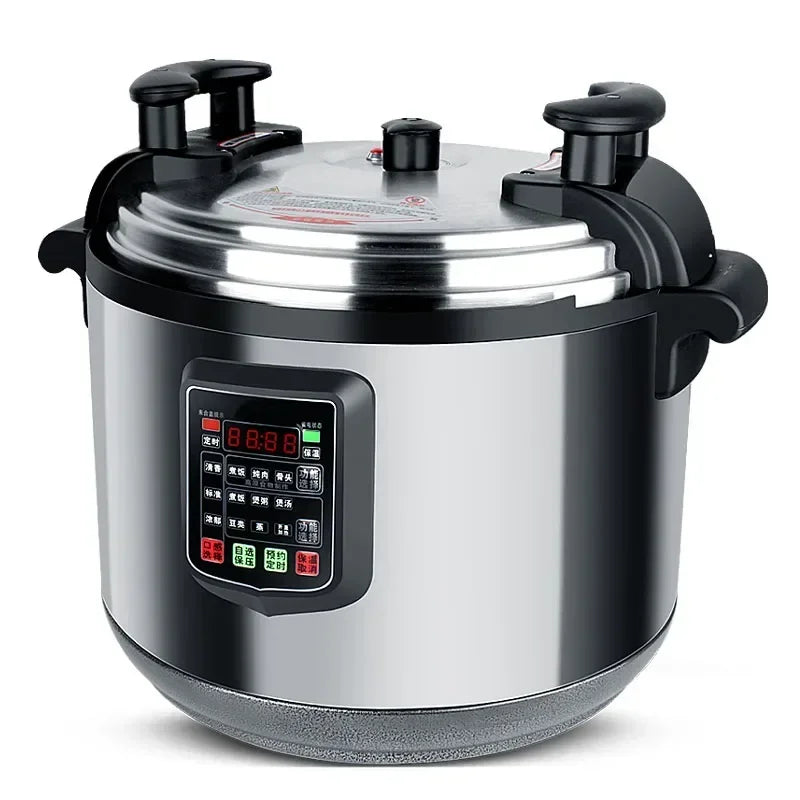 Purilite Select 17L / 21L / 25L Commercial Electric Pressure Cooker 220V High Capacity Stainless Steel Rice Cooker for Large Groups - PuriLite