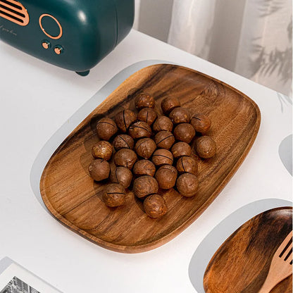 Purilite Select Solid Wood Irregular Oval Serving Tray