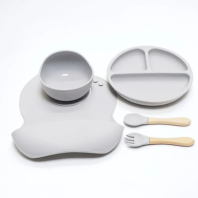 Purilite Select 5-Piece Children’s Silicone Dinnerware Set