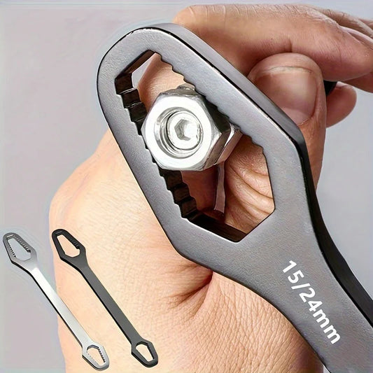 1 PC Universal Double Ended ประแจ,Self-กระชับ 3-17 มม.สกรูซ่อมประแจ, double-Headed RATCHET Spanner,ปรับ