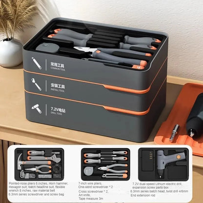 🔧 Purilite Select™ 108-Piece Household Hand Tool Set
