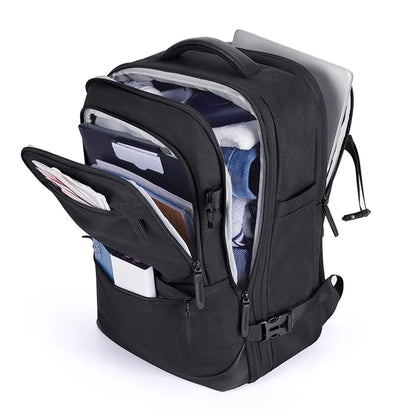 4Pcs 40L Travel Cabin Backpack BAGSMART 17.3'' Laptop Backpack Airline Carry On Luggage Backpack Suitcase with Packing cubes