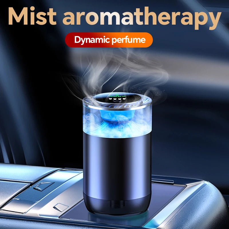 Cloud Scenery Car perfume New metal car fragrance Automatic start stop induction high-end car fragrance