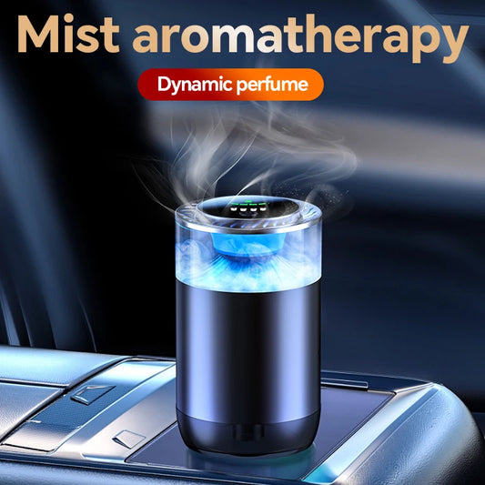Cloud Scenery Car perfume New metal car fragrance Automatic start stop induction high-end car fragrance
