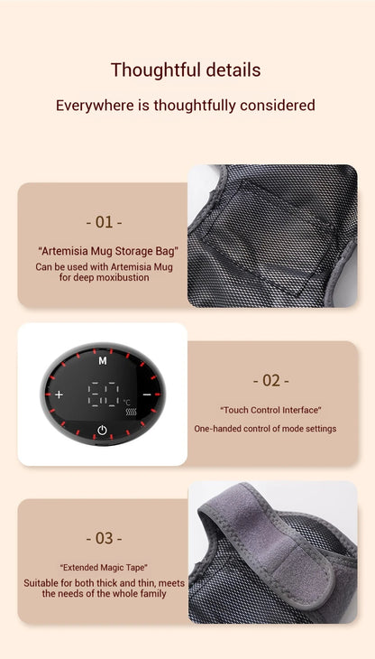 Purilite Select™ 3-in-1 Electric Heating Shoulder Massage Pad