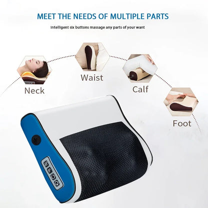 Purilite Select Multi-Functional Neck and Shoulder Massager with Adjustable Heat Compression and Deep Kneading Massage for Back, Neck, and Body Relaxation - PuriLite