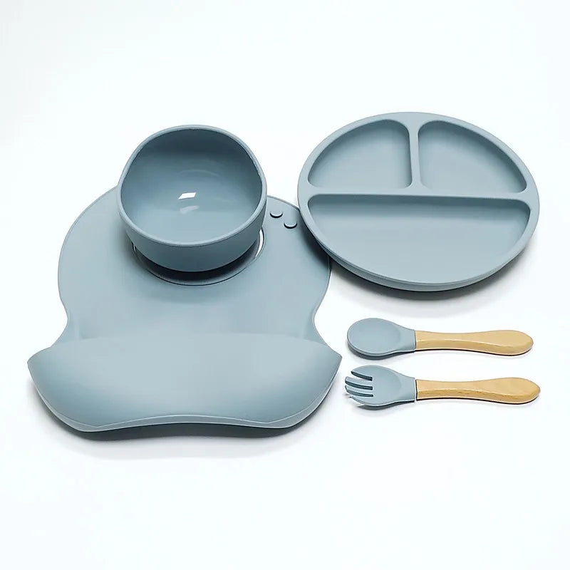 Purilite Select 5-Piece Children’s Silicone Dinnerware Set