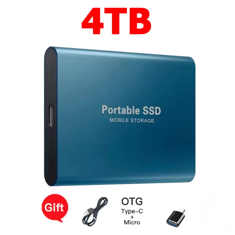 Purilite Select 16TB Portable SSD USB-C External Solid State Drive | High-Speed USB 3.1 Storage Drive for Laptop, Desktop, Mac & Android File Backup