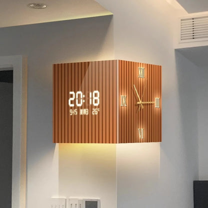 🕒 Purilite Select™ Modern Dual-Sided Corner Clock