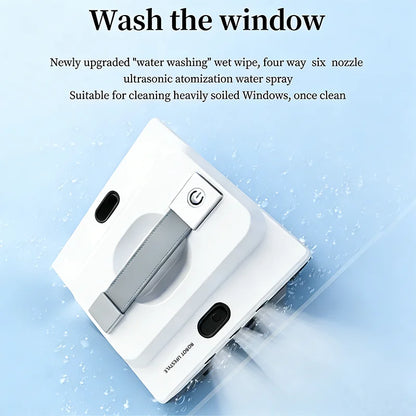 Purilite Select Robot Window Cleaner with 5200Pa Suction – Automatic Glass Cleaning Robot with 100ml Water Tank, Smart Edge Detection, 6 Spray Nozzles - PuriLite