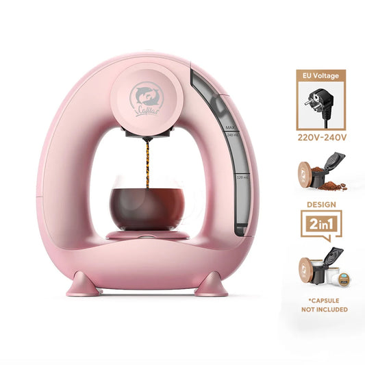 Portable Coffee Maker Low decibel Americano Capsule Coffee Machine Compatible with Coffee Powder & K Cups Original Capsules - PuriLite