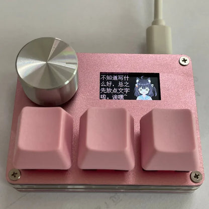Purilite Select O3C Magnetic Switch Mini Keyboard with Display, Knob, and Macro Support