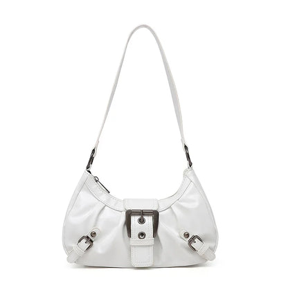 Purilite Select Y2K Retro Pleated Hobo Shoulder Bag