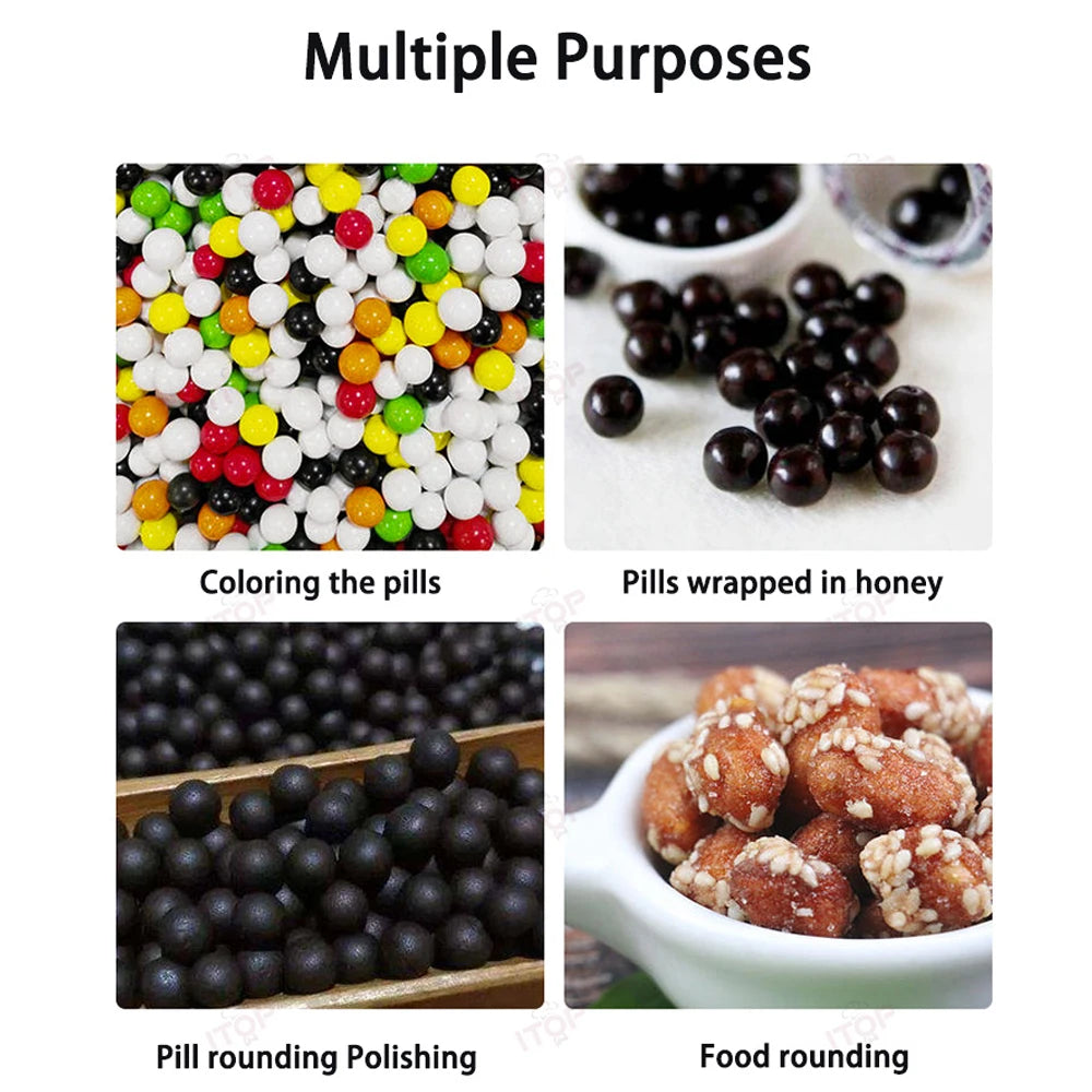 Purilite Select Chocolate Sugar Coating Machine | Commercial Candy Coater | 30cm Roller Dragee Polishing Machine - PuriLite
