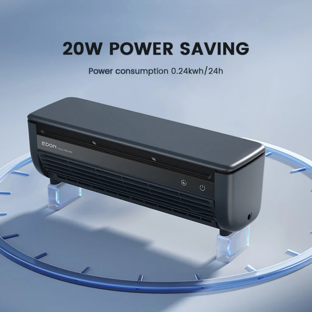 EDON E868 Wall-Mounted Air Cooling Fan 20W Power Quick Cooling Easy To Install Leafless Home Kitchen Air Conditioning Fan - PuriLite