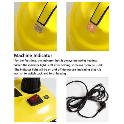 Purilite Select 2000W High-Temperature Steam Cleaner for Car Interior, Floors, Kitchen & Home Deep Cleaning - PuriLite