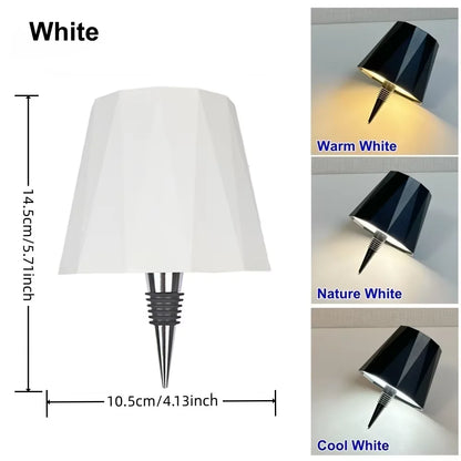AITHEA Wireless LED Wine Bottle Light Rechargeable Vases Table Lamp Touch Switch Night Light for Cafe Bar Club Restaurant Decor