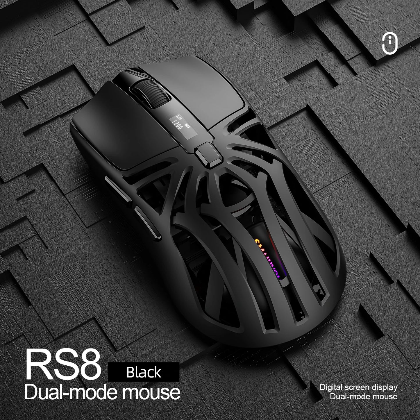 Purilite Select RS8 Tri-Mode Wireless Gaming Mouse