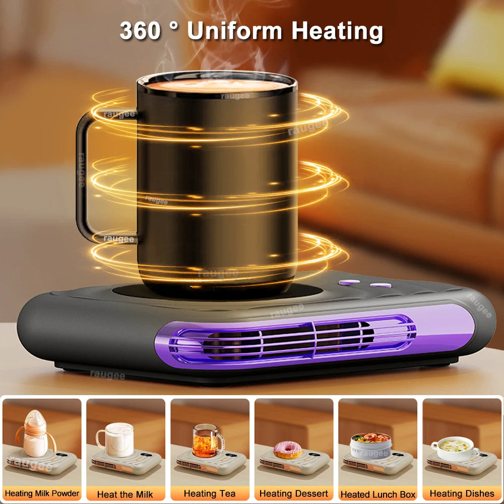 Cup Heater Coffee Tea Mug Warmer Electric Milk Tea Cup Heating Coaster Cup Warmer For Home Office 220V Desk Cup Mug Warmer