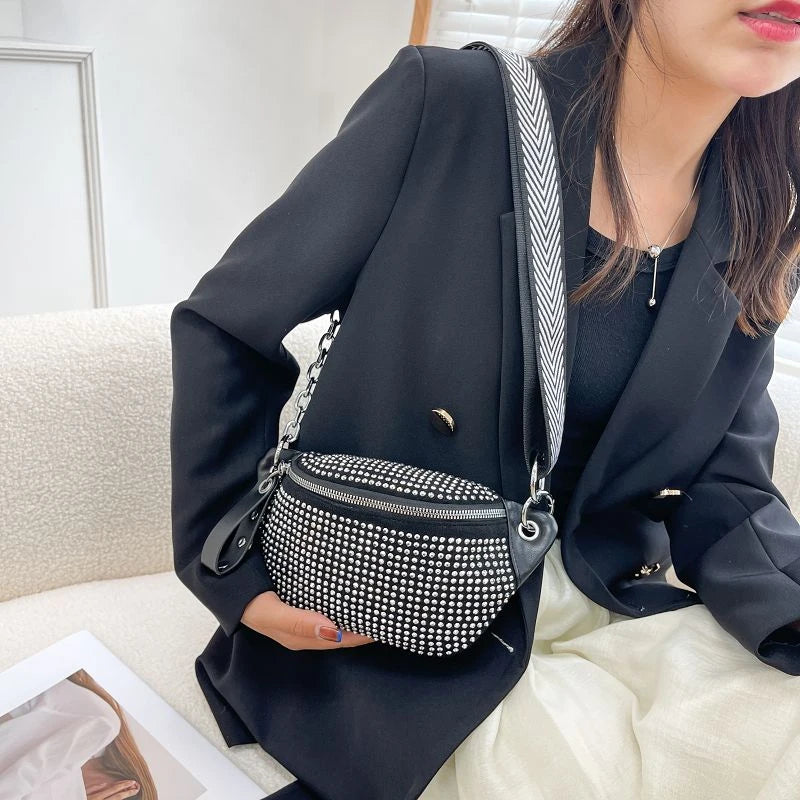 Purilite Select Women’s Diamond PU Leather Belt Bag