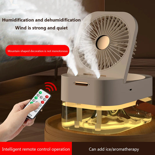 Purilite Select™ Dual-Spray USB Rechargeable Misting Fan