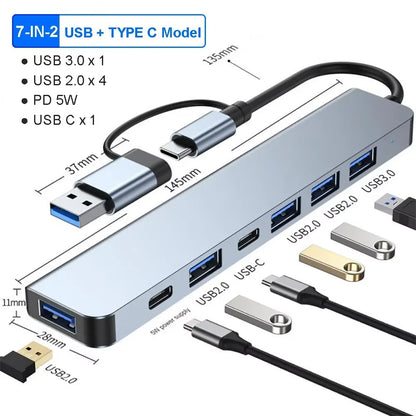 Purilite Select 3-in-1 USB-C Hub