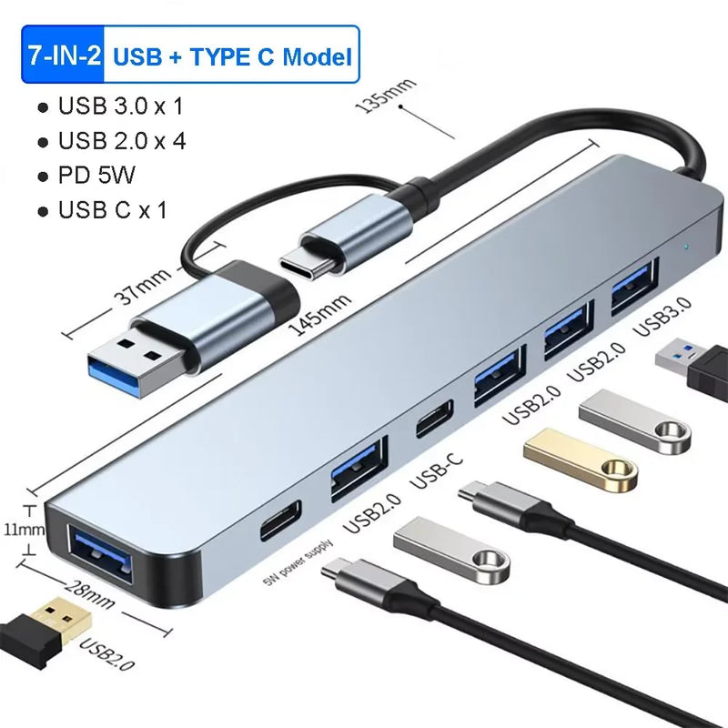 Purilite Select 3-in-1 USB-C Hub