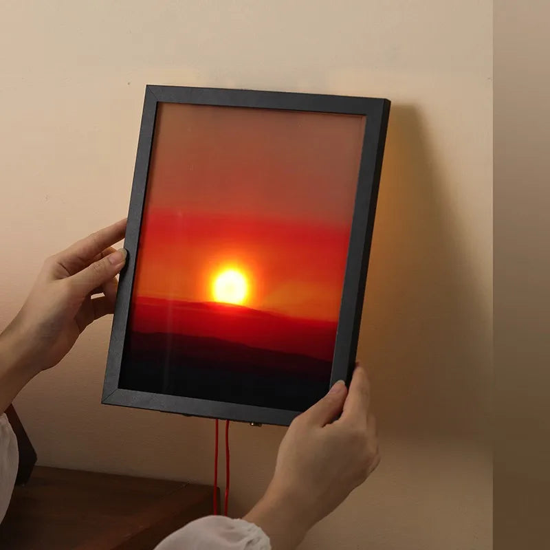 Purilite Select Sunrise Sunset Ambient Lamp – Modern Lift-Up Wall Decor Light, Minimalist Bedroom & Living Room Mood Lighting - PuriLite