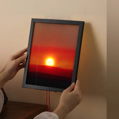Purilite Select Sunrise Sunset Ambient Lamp – Modern Lift-Up Wall Decor Light, Minimalist Bedroom & Living Room Mood Lighting - PuriLite