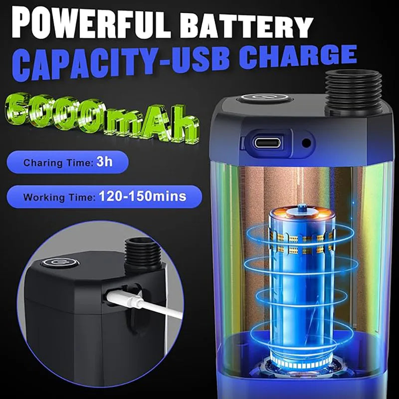 Purilite Select Portable Camping Shower | 6000mAh Rechargeable Electric Outdoor Shower with LED Display