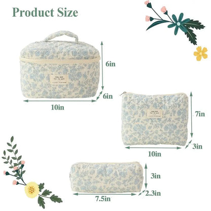 Purilite Select Quilted Cotton Makeup Bag