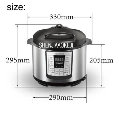Purilite Select 5L Electric Pressure Cooker 110V–220V Intelligent Double Inner Pot Rice Cooker with LCD Display for 5–6 People - PuriLite