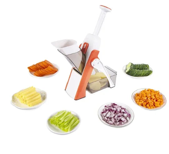 Purilite Select Multifunctional Vegetable Cutting Machine 5-in-1 Manual Food Chopper Slicer Dicer for Kitchen - PuriLite