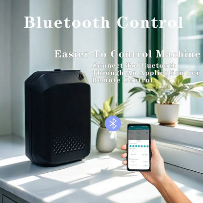 Purilite Select Bluetooth-Controlled Wall-Mounted Essential Oil Diffuser – Smart Battery-Powered Home Fragrance Machine (150ml, 300m³ Coverage)
