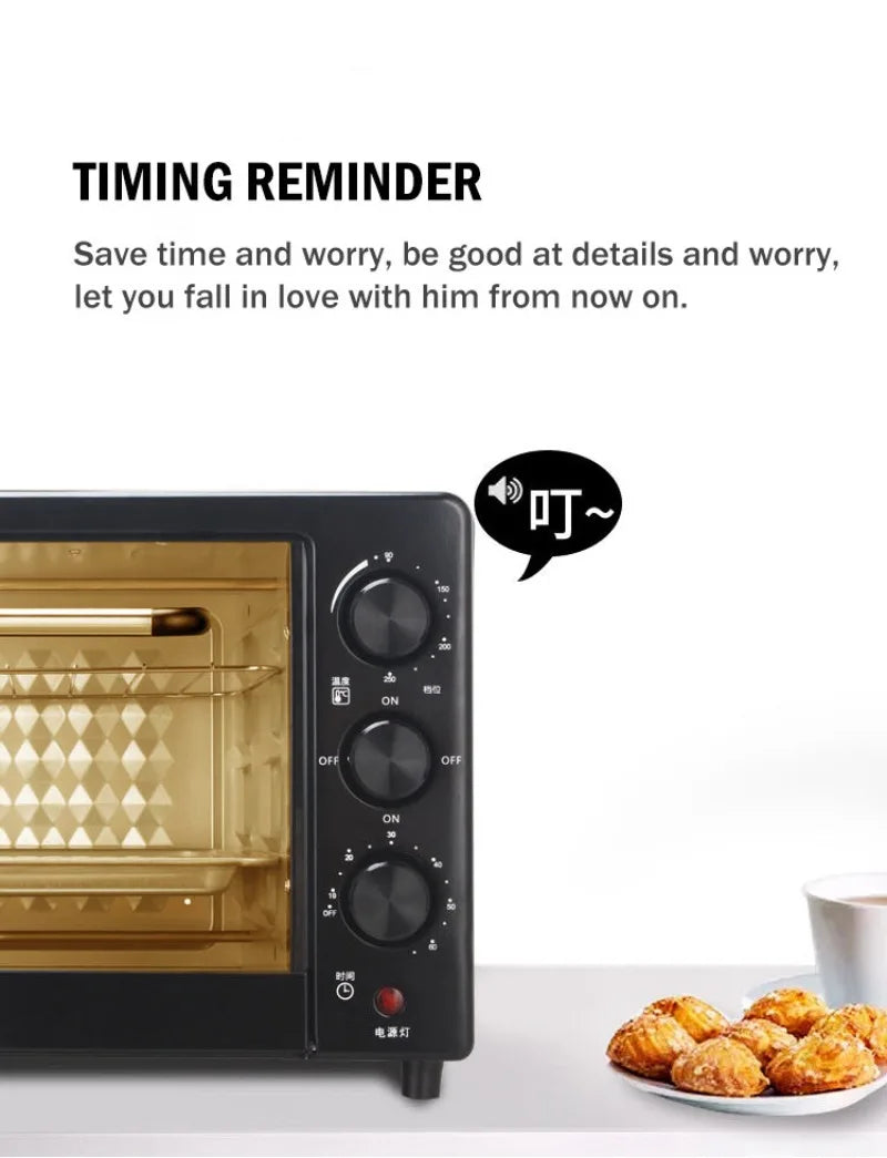 Purilite Select 22L Electric Oven | Multifunctional Desktop Baking Oven | Compact Household Countertop Oven - PuriLite