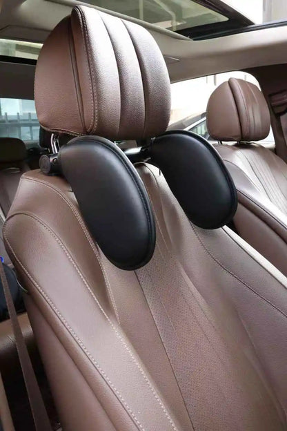 Purilite Select Adjustable Memory Foam Car Headrest Pillow with Neck Support, 180° Travel Sleeping Cushion for Car Seats, Thickened Road Comfort Head Pillow - PuriLite