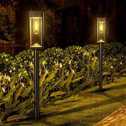 Purilite Select Solar Garden Pathway Lights Outdoor Waterproof Landscape Lawn Lights with Automatic On/Off