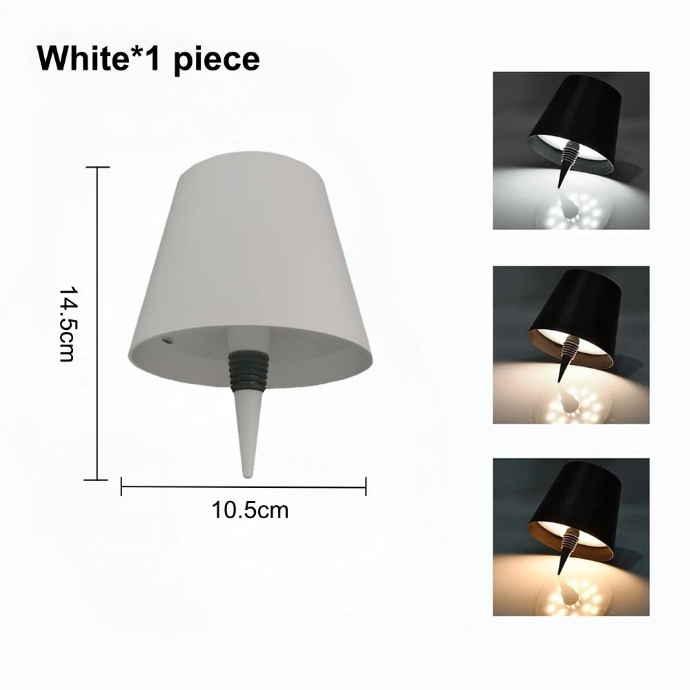 AITHEA Wireless LED Wine Bottle Light Rechargeable Vases Table Lamp Touch Switch Night Light for Cafe Bar Club Restaurant Decor